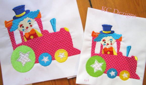 Clown Sitting in Train