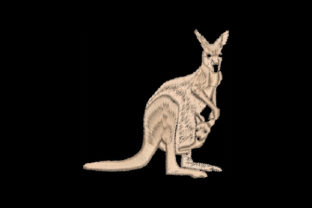 Kangaroo Embroidery Design Review for Small Business Merch