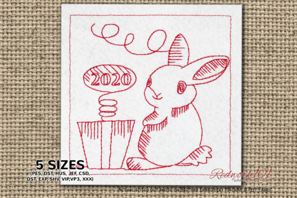 New Year Bunny Design: A Holiday Embroidery Review