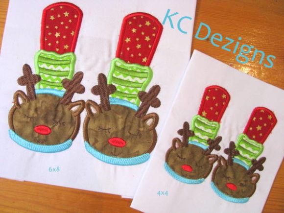Reindeer Feet Embroidery Design