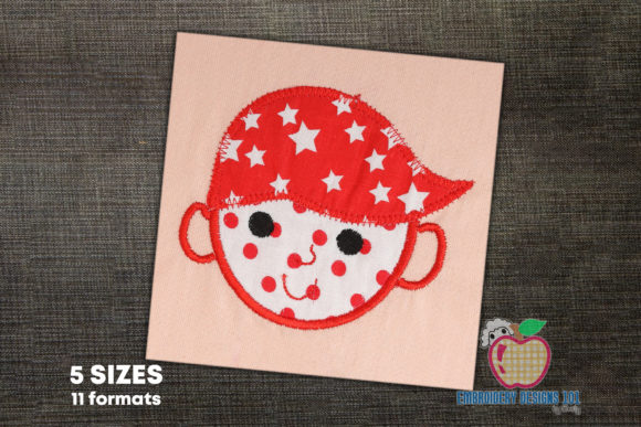 Review: Cartoon Boy Face Applique for Embroidery