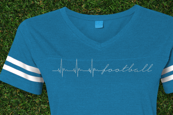 Review: Football Heartbeat Redwork for Gifts