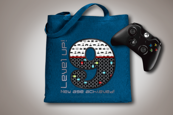 Review: Level Up 9th Birthday Applique for Gamers