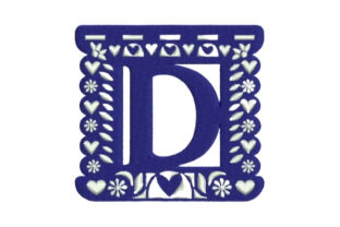 Reviewing Papel Picado Alphabet D for Boutique Sweatshirts